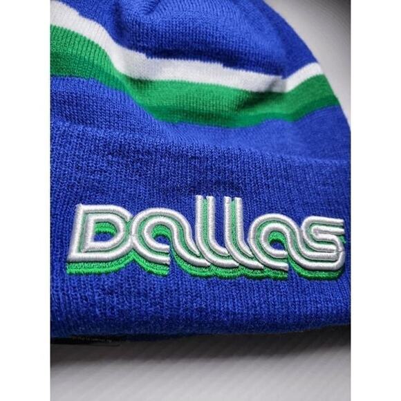 NWT‎ DALLAS MAVERICKS Retro Mavs City Series Edition NBA Pom Knit Youth Beanie - Picture 5 of 9